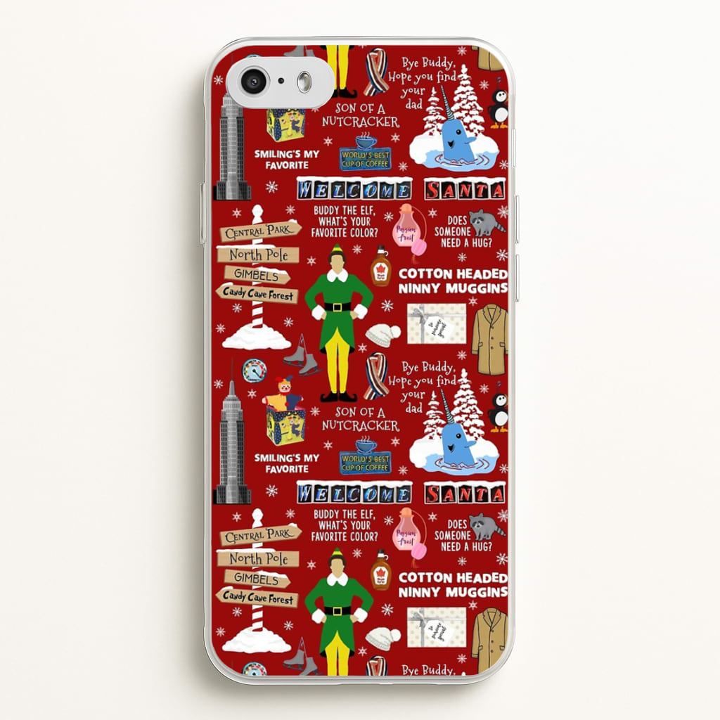 Red Elf Pattern - Elf Phone Case for iPhone 5 / 5s / SE 2016