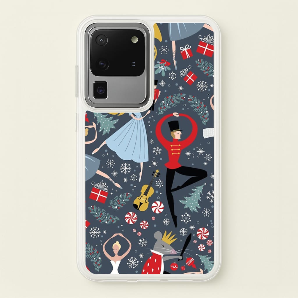 Nutcracker Ballet Pattern - Christmas - Phone Case for Galaxy S20 Ultra