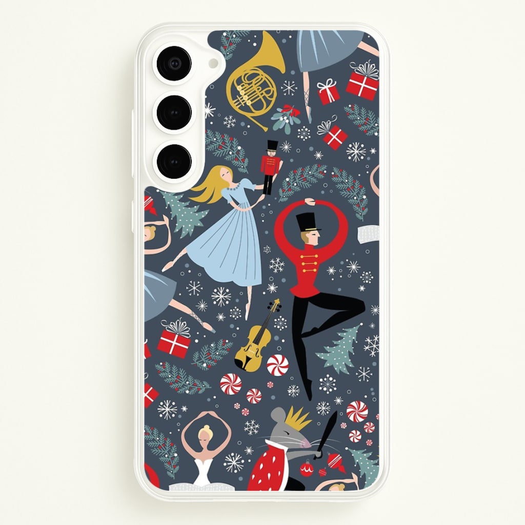 Nutcracker Ballet Pattern - Christmas - Phone Case for Galaxy S23