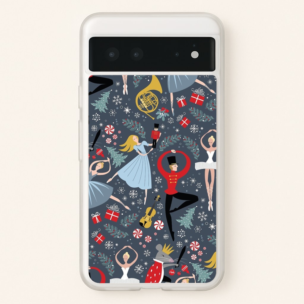 Nutcracker Ballet Pattern - Christmas - Phone Case for Google Pixel 6