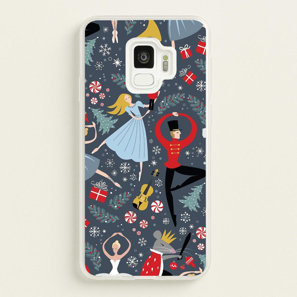 Nutcracker Ballet Pattern - Christmas - Phone Case for Galaxy S9