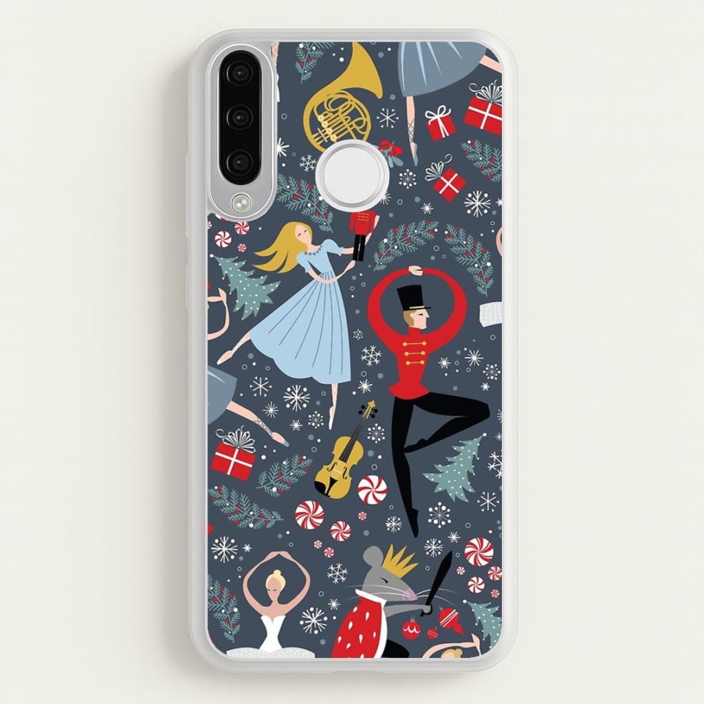 Nutcracker Ballet Pattern - Christmas - Phone Case for Huawei P30 Lite