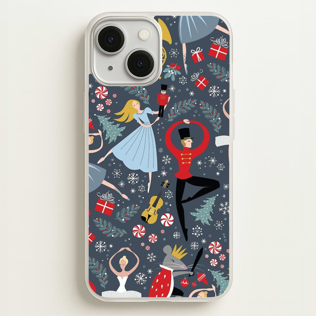 Nutcracker Ballet Pattern - Christmas - Phone Case for iPhone 13 Mini