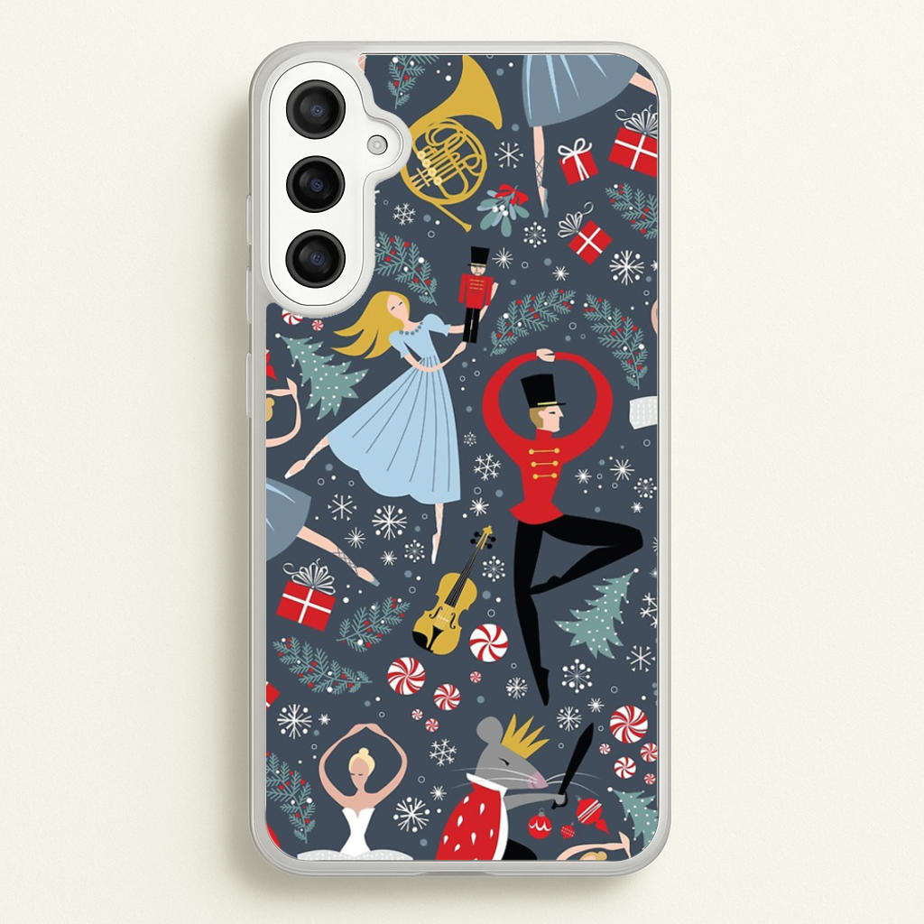 Nutcracker Ballet Pattern - Christmas - Phone Case for Galaxy A36