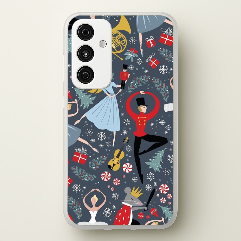 Nutcracker Ballet Pattern - Christmas - Phone Case for Galaxy A55