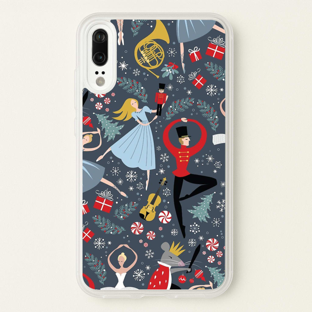 Nutcracker Ballet Pattern - Christmas - Phone Case for Huawei P20