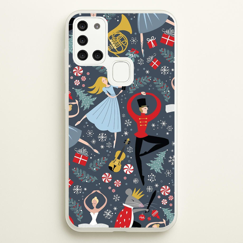 Nutcracker Ballet Pattern - Christmas - Phone Case for Galaxy A21s