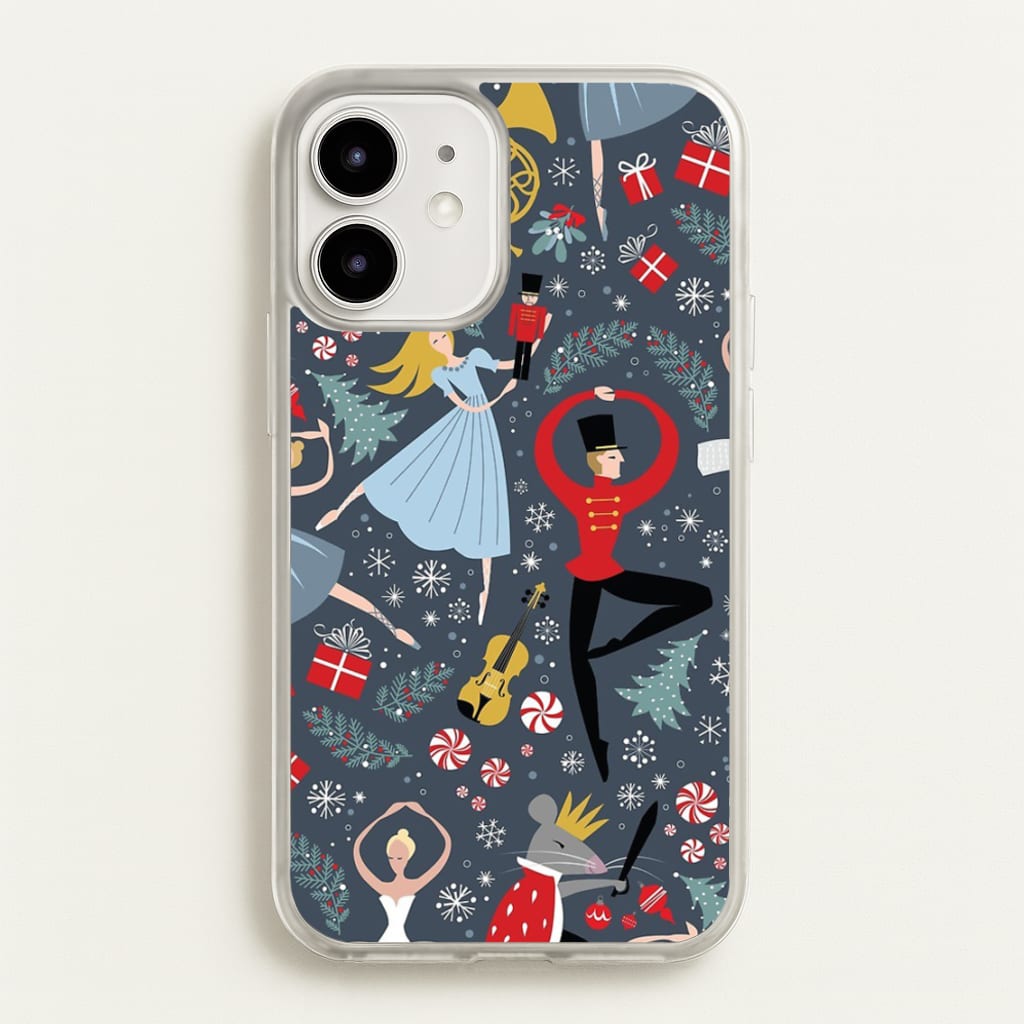 Nutcracker Ballet Pattern - Christmas - Phone Case for iPhone 12 / 12 Pro