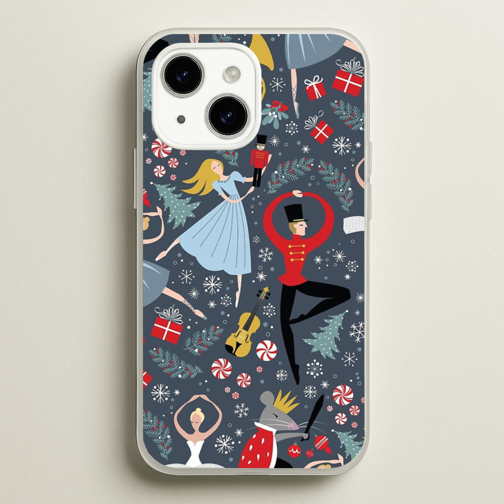 Nutcracker Ballet Pattern - Christmas - Phone Case for iPhone 15