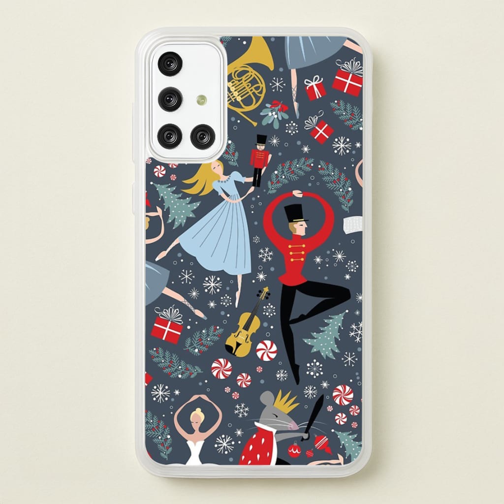 Nutcracker Ballet Pattern - Christmas - Phone Case for Galaxy A71