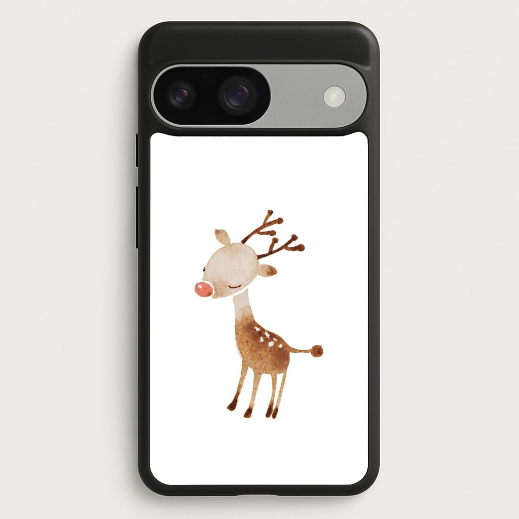 Watercolour Rudolph The Reindeer - Phone Case for Google Pixel 9 / 9 Pro