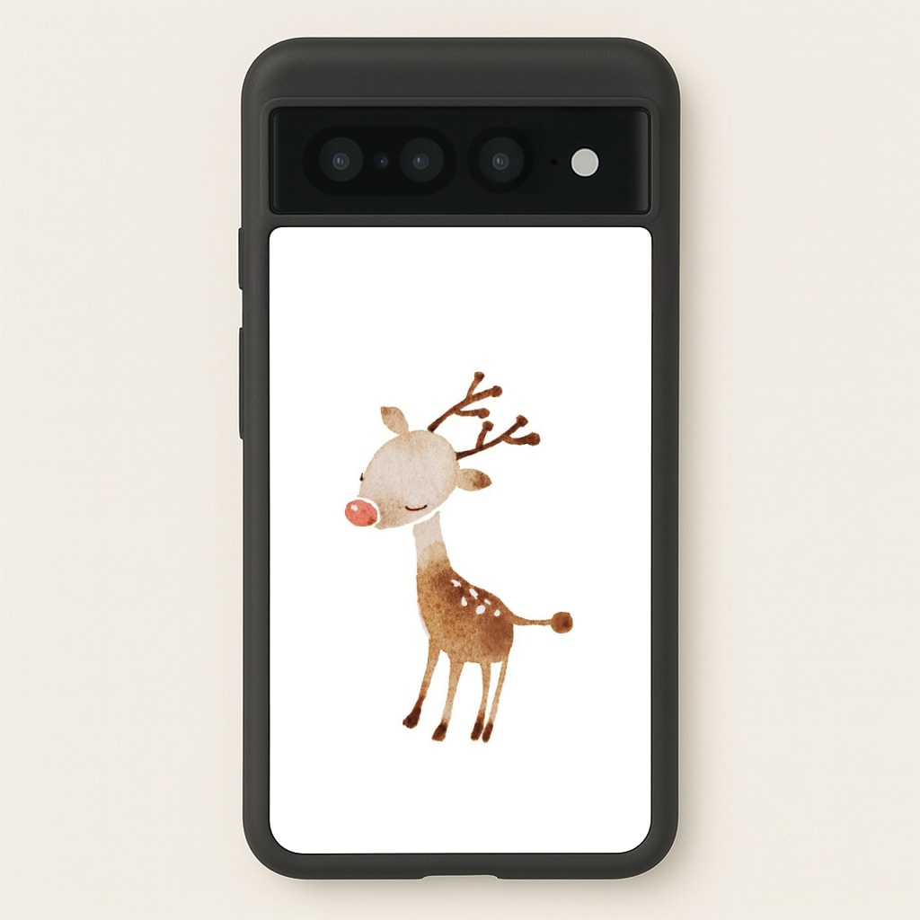 Watercolour Rudolph The Reindeer - Phone Case for Google Pixel 7 Pro