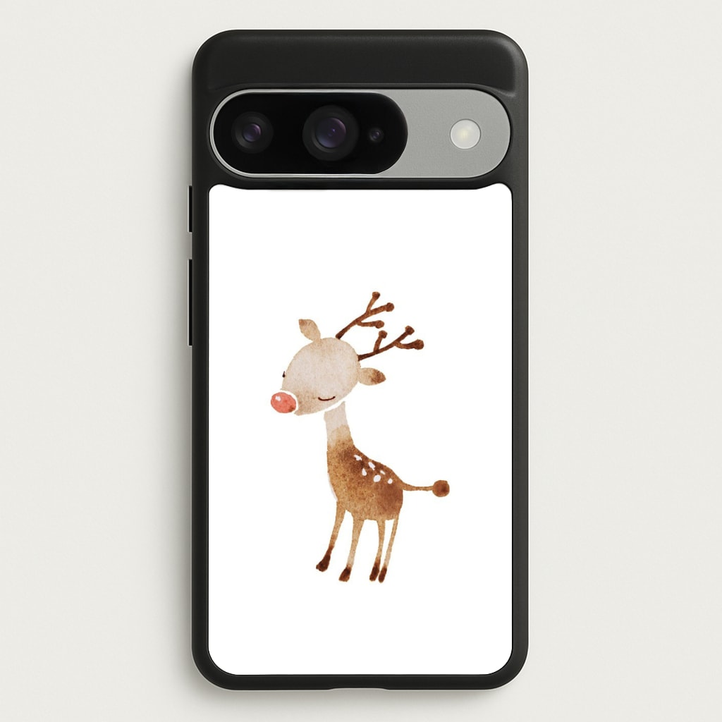 Watercolour Rudolph The Reindeer Phone Case for Google Pixel 10 / 10 Pro