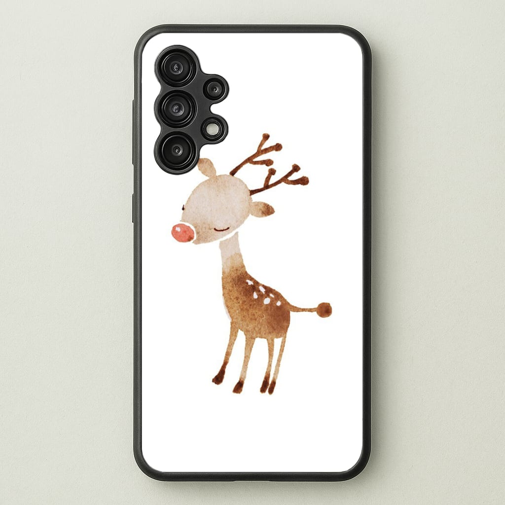 Watercolour Rudolph The Reindeer - Phone Case for Galaxy A13