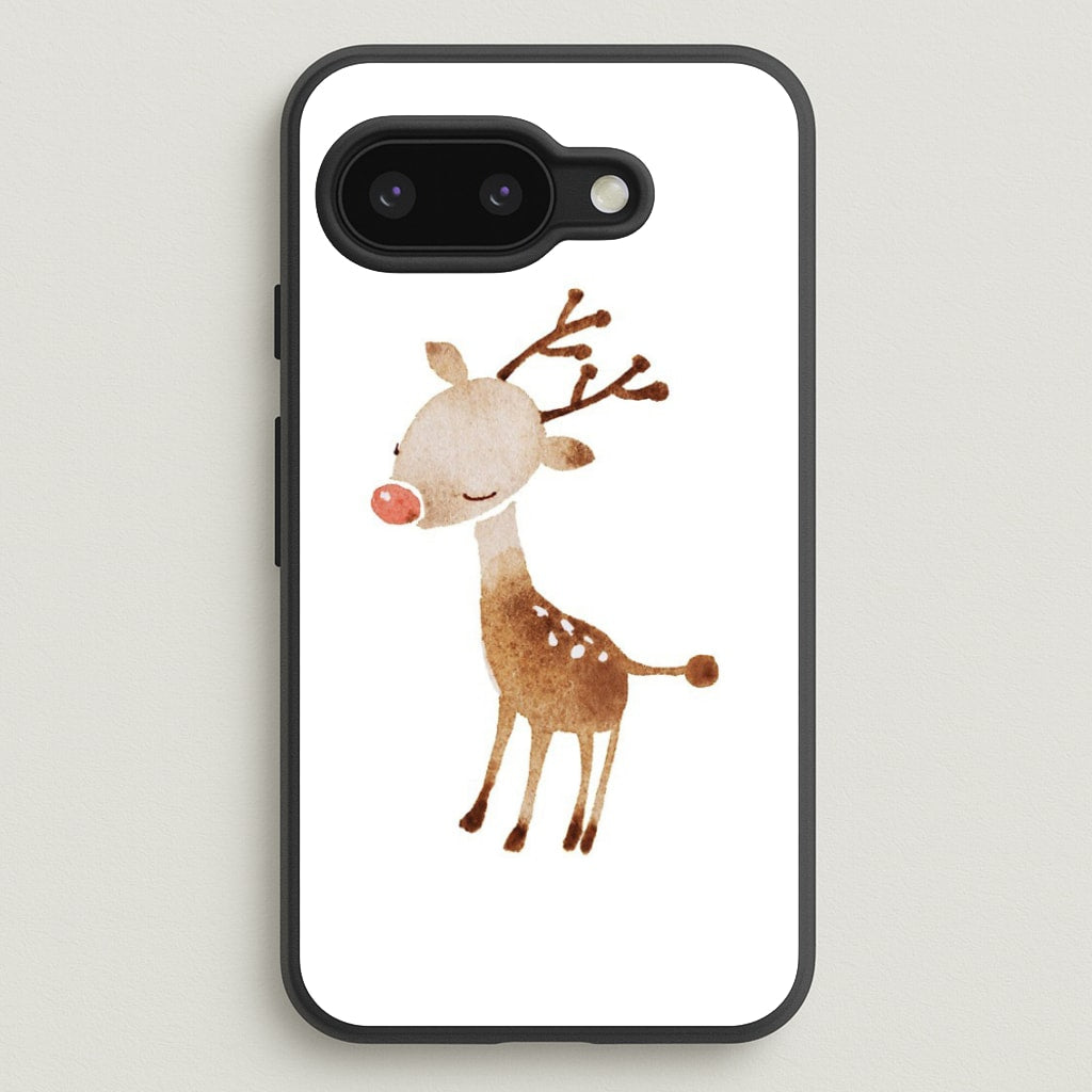 Watercolour Rudolph The Reindeer - Phone Case for Google Pixel 9a