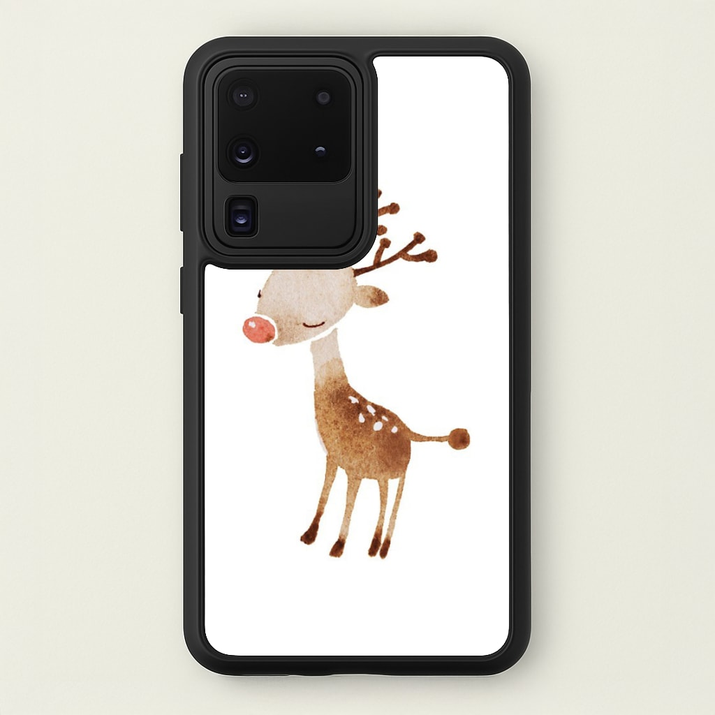 Watercolour Rudolph The Reindeer - Phone Case for Galaxy S20 Ultra