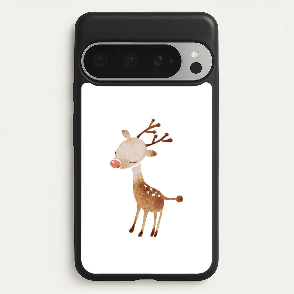 Watercolour Rudolph The Reindeer - Phone Case for Google Pixel 9 Pro XL