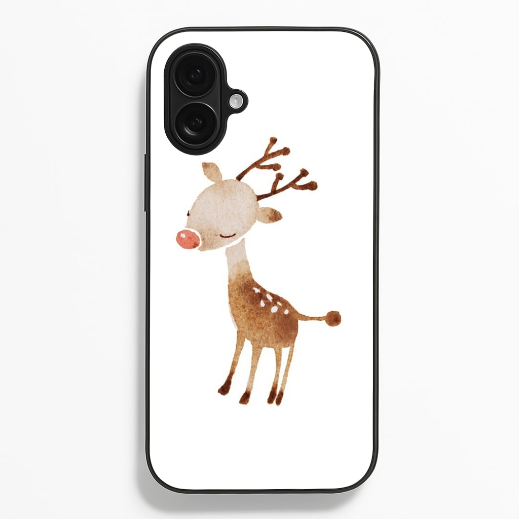 Watercolour Rudolph The Reindeer Phone Case