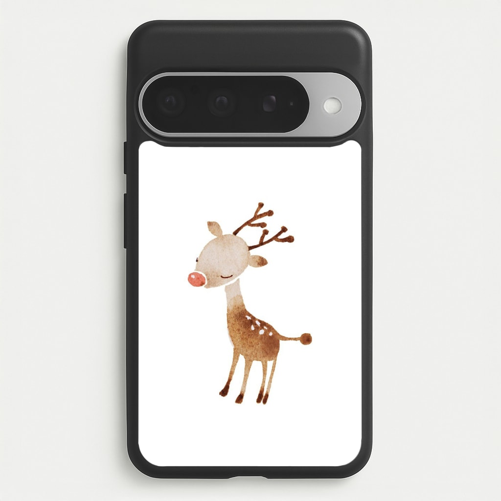 Watercolour Rudolph The Reindeer Phone Case for Google Pixel 10 Pro XL