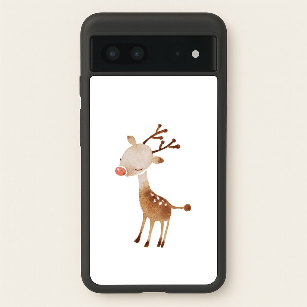 Watercolour Rudolph The Reindeer - Phone Case for Google Pixel 7