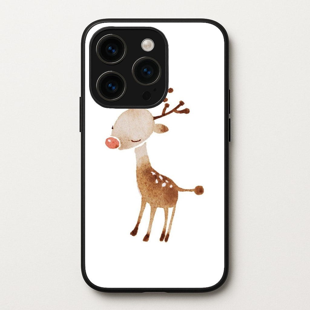 Watercolour Rudolph The Reindeer - Phone Case for iPhone 15 Pro Max