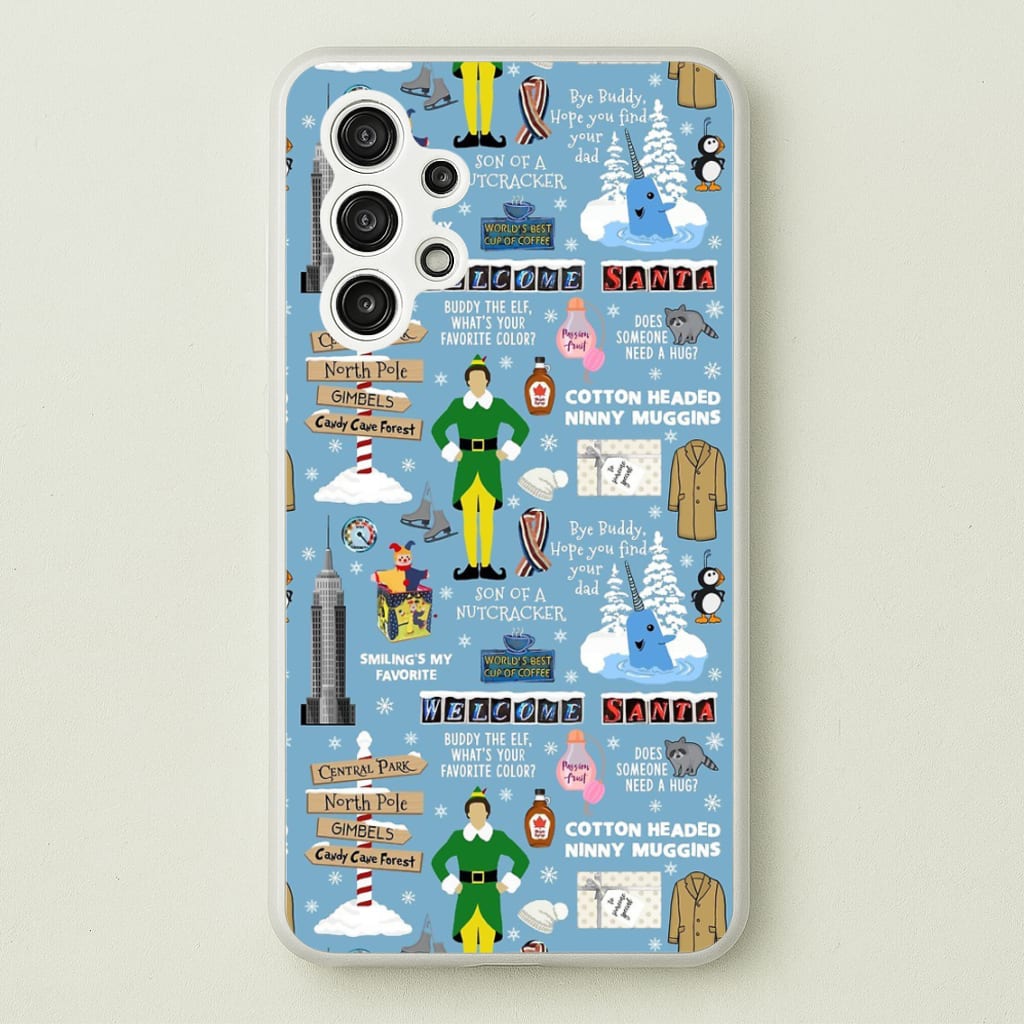 Blue Buddy The Elf Pattern - Elf Phone Case for Galaxy A13