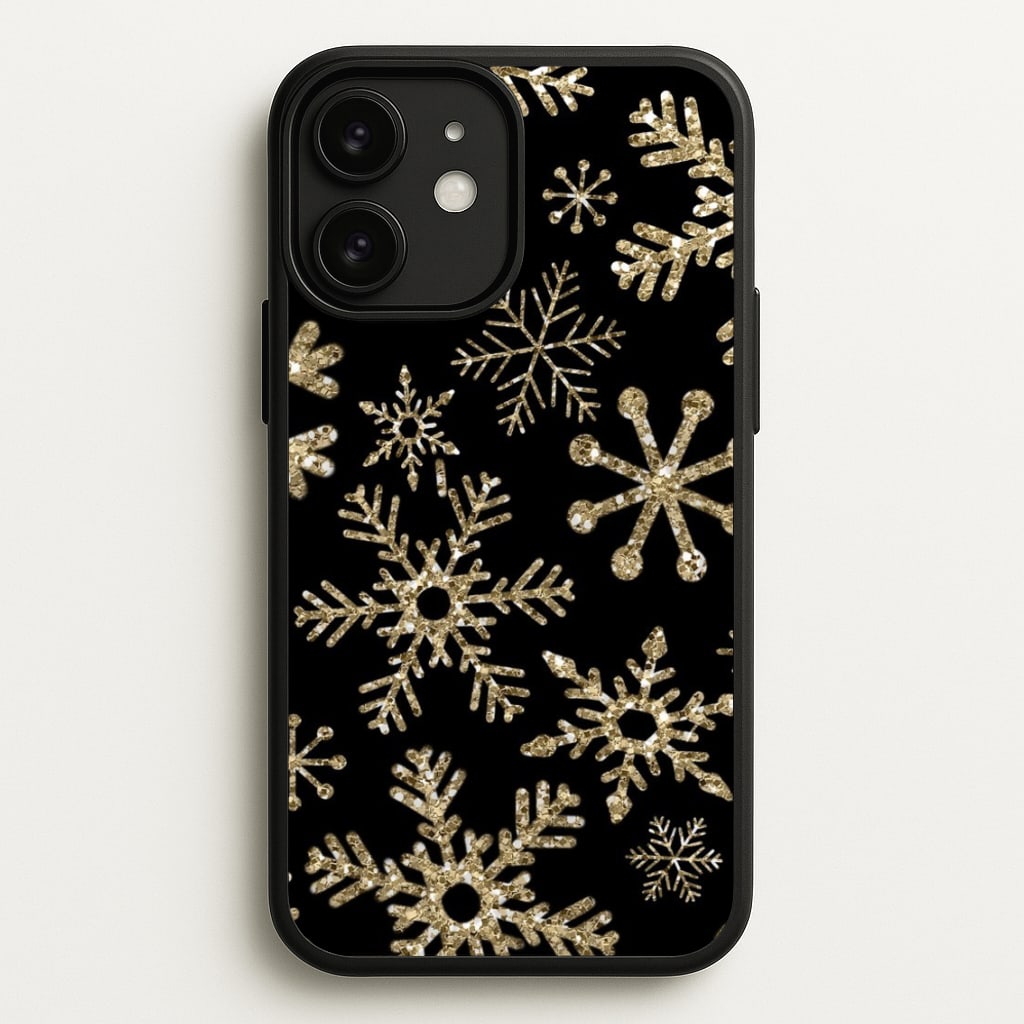 Gold Snowflake Pattern - Phone Case for iPhone 11