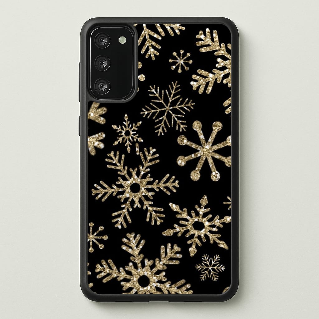Gold Snowflake Pattern - Phone Case for Galaxy S20FE