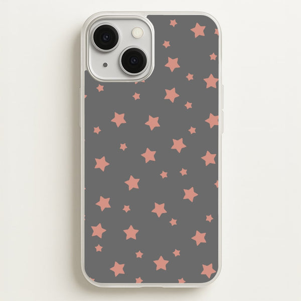 Rose Gold Star Pattern - Phone Case for iPhone 13 Mini