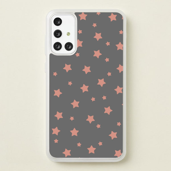 Rose Gold Star Pattern - Phone Case for Galaxy A71
