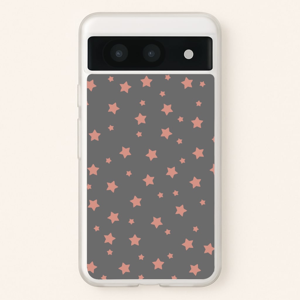 Rose Gold Star Pattern - Phone Case for Google Pixel 8a