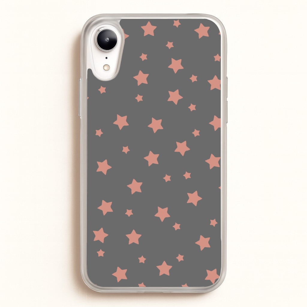 Rose Gold Star Pattern - Phone Case for iPhone XR