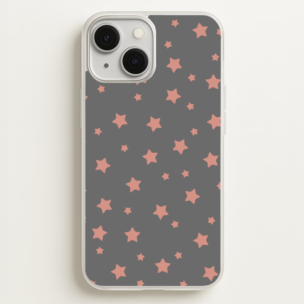 Rose Gold Star Pattern - Phone Case for iPhone 13