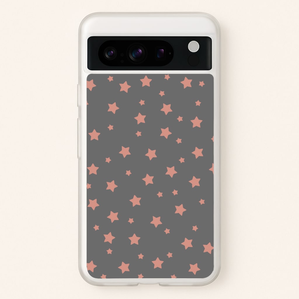 Rose Gold Star Pattern - Phone Case for Google Pixel 8 Pro