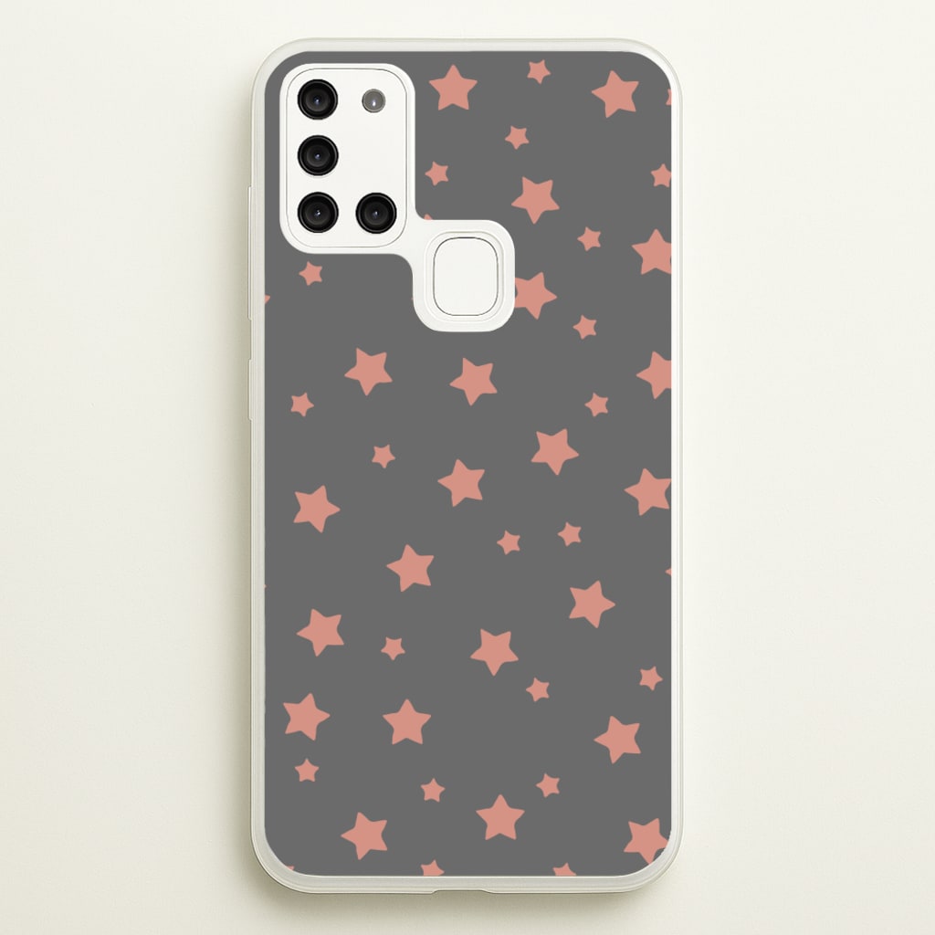 Rose Gold Star Pattern - Phone Case for Galaxy A21s