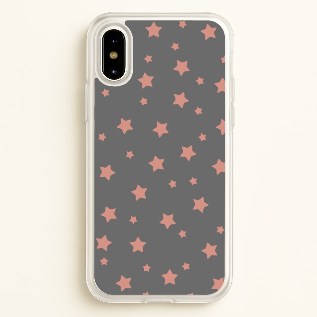 Rose Gold Star Pattern - Phone Case for iPhone X / XS