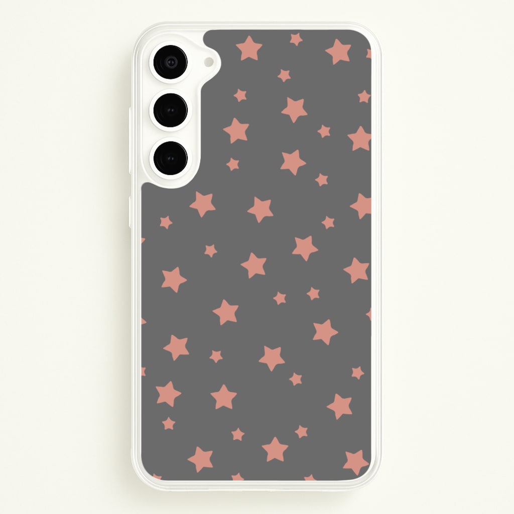 Rose Gold Star Pattern - Phone Case for Galaxy S23