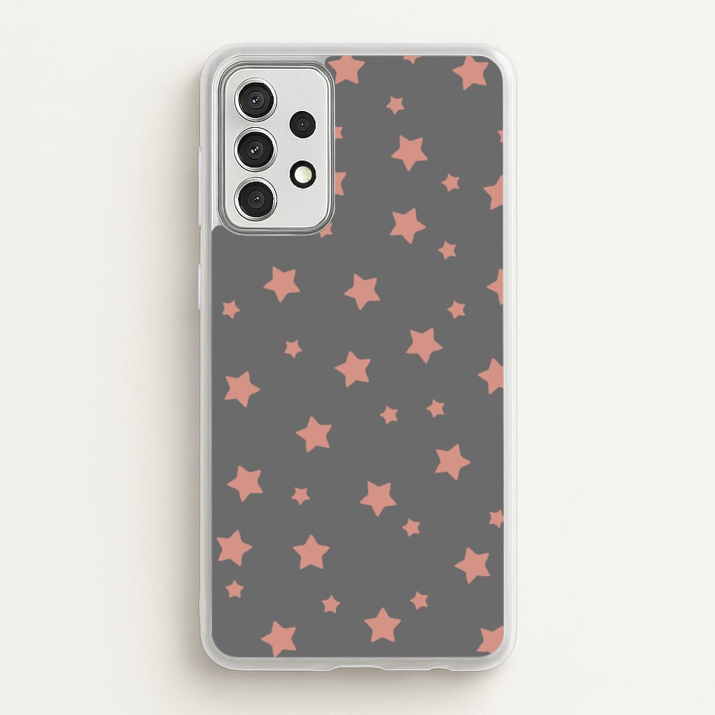 Rose Gold Star Pattern - Phone Case for Galaxy A52 / A52s