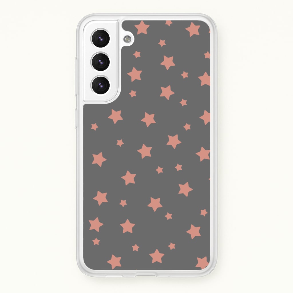Rose Gold Star Pattern - Phone Case for Galaxy S21FE