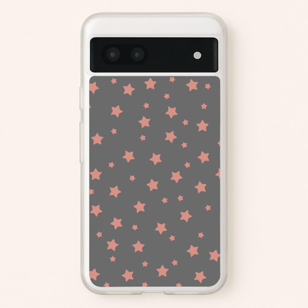 Rose Gold Star Pattern - Phone Case for Google Pixel 6a