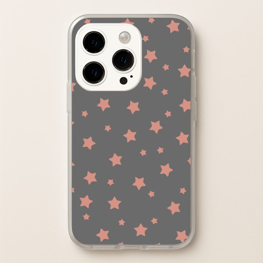 Rose Gold Star Pattern - Phone Case for iPhone 14 Pro