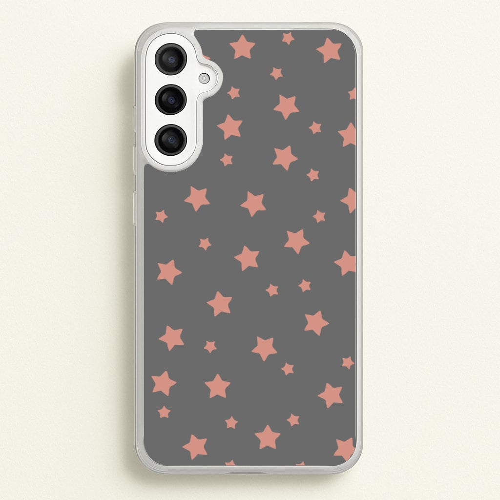 Rose Gold Star Pattern - Phone Case for Galaxy A34