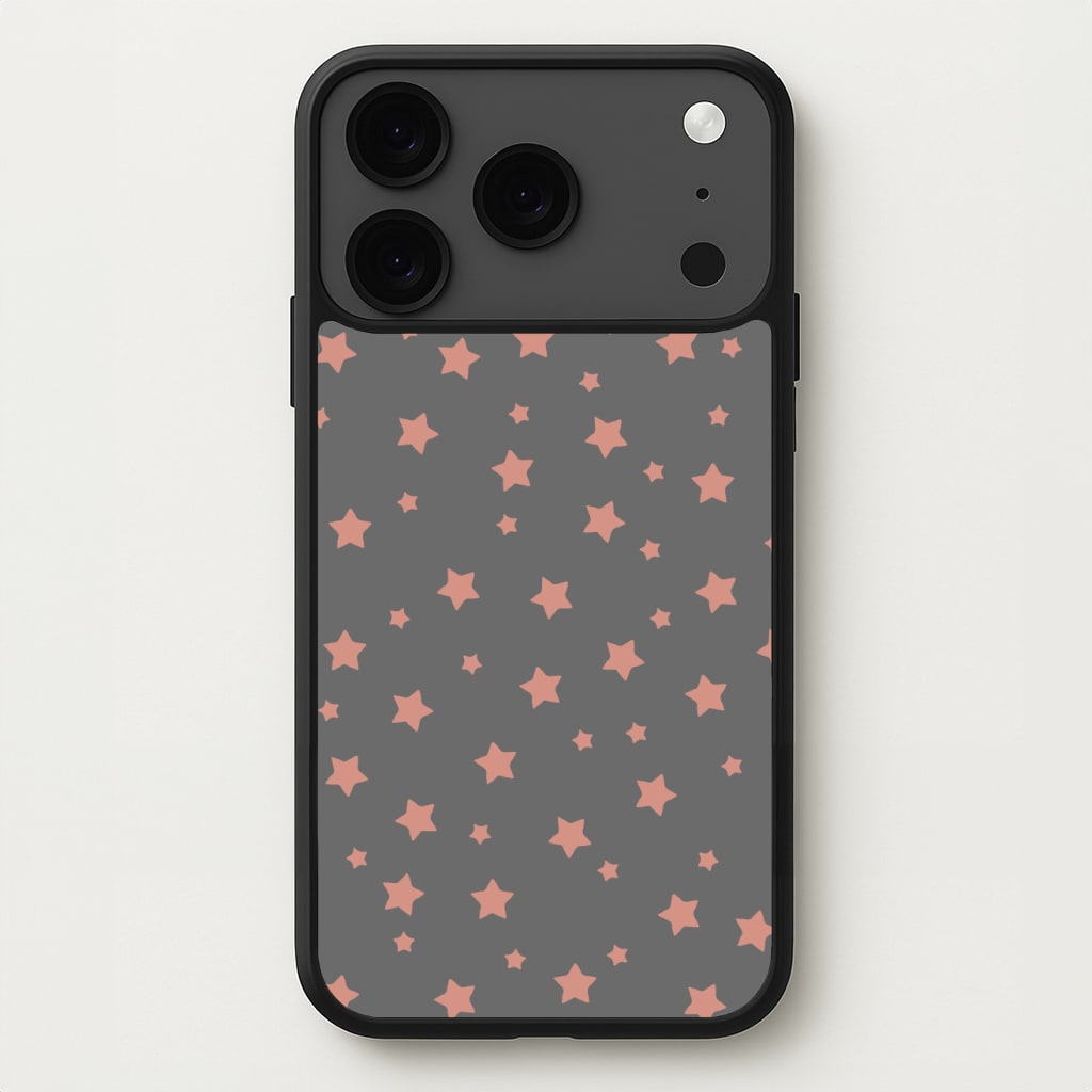 Rose Gold Star Pattern Phone Case for iPhone 17 Pro