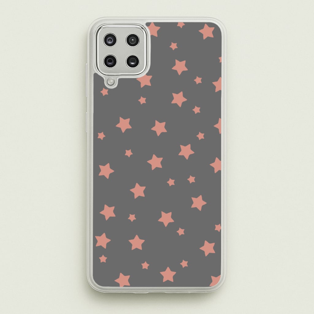 Rose Gold Star Pattern - Phone Case for Galaxy A12