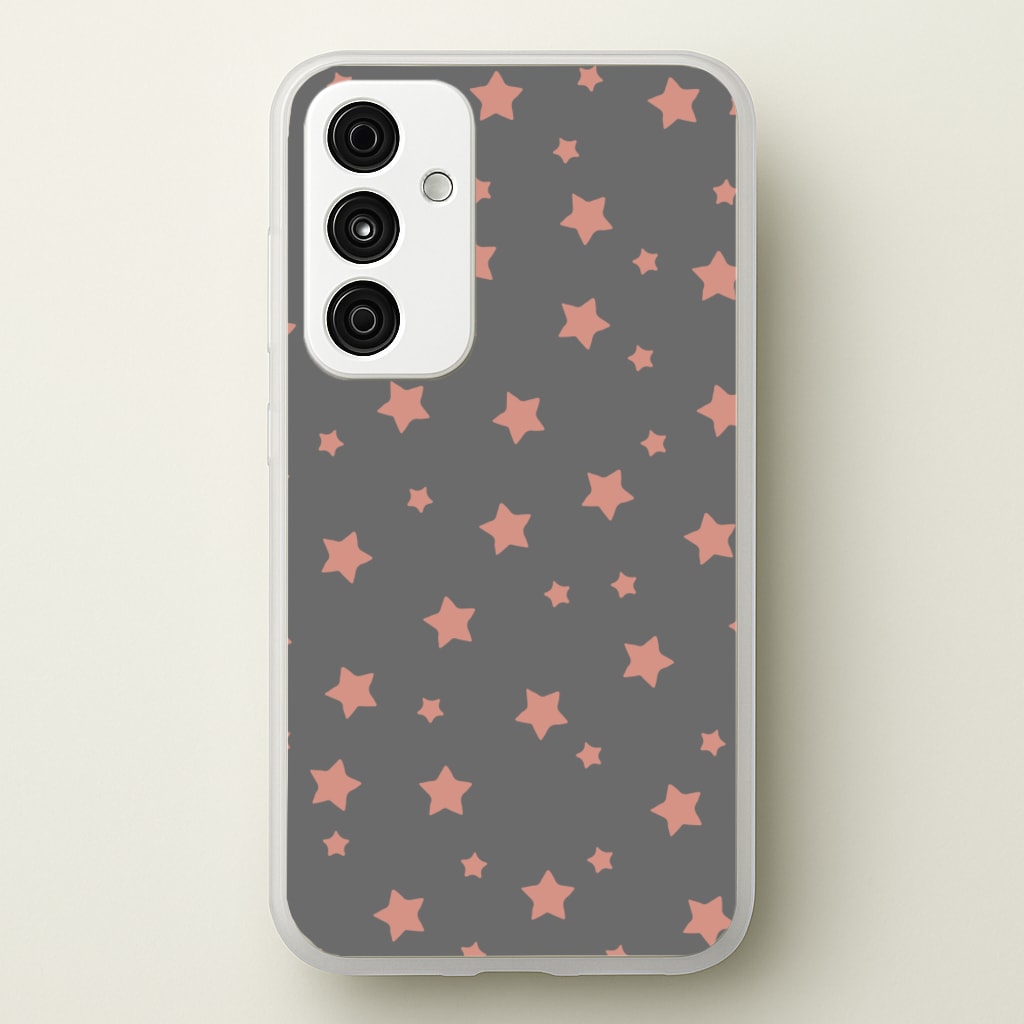 Rose Gold Star Pattern - Phone Case for Galaxy A55