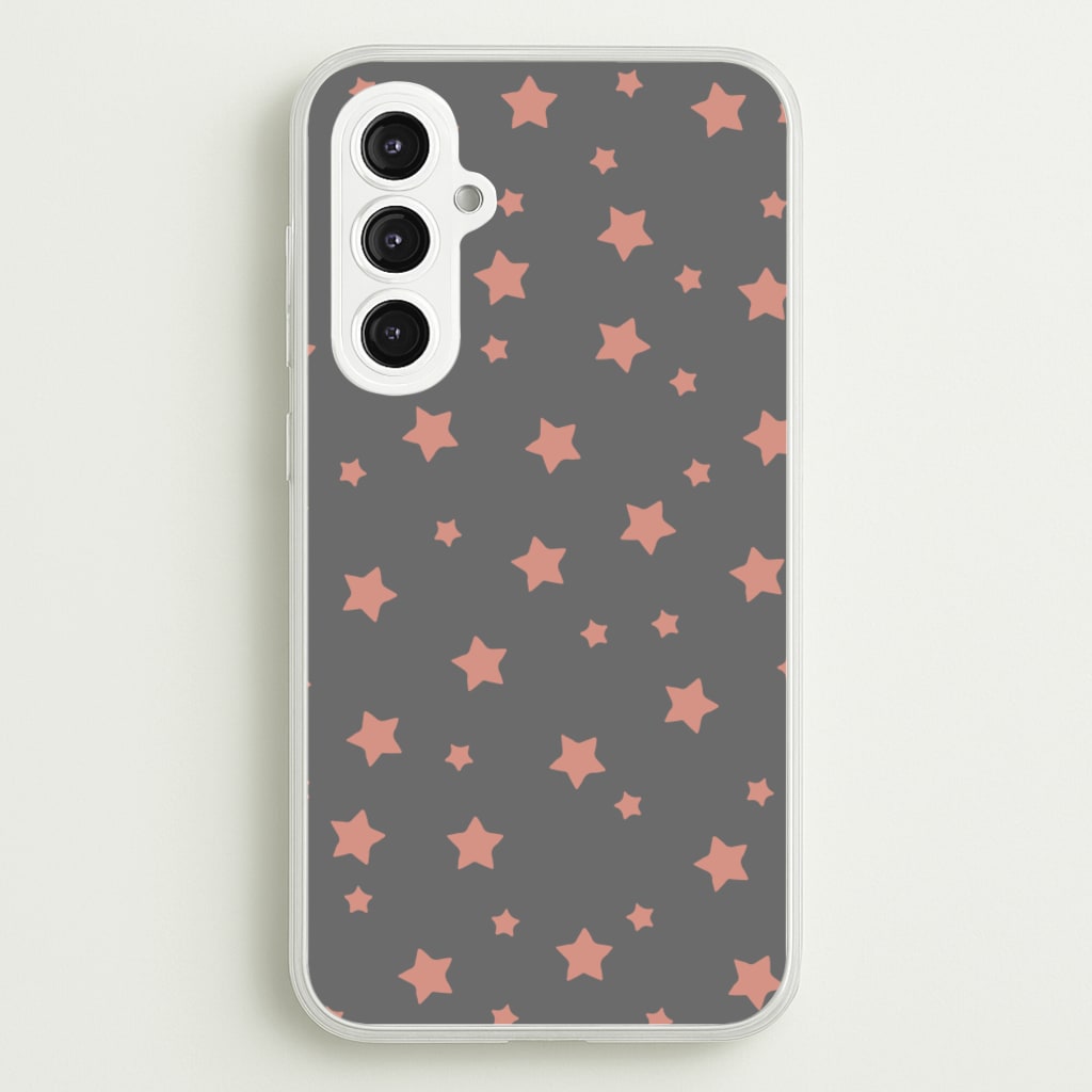 Rose Gold Star Pattern - Phone Case for Galaxy S23FE