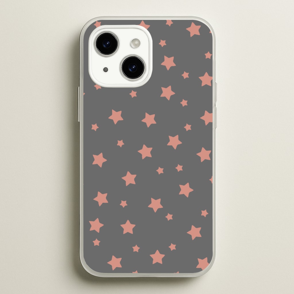 Rose Gold Star Pattern - Phone Case for iPhone 14