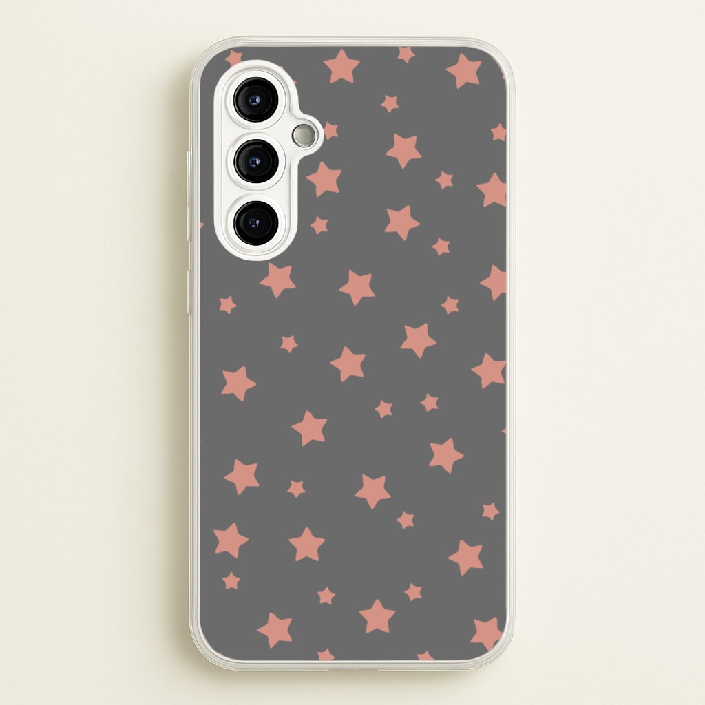 Rose Gold Star Pattern - Phone Case for Galaxy A54