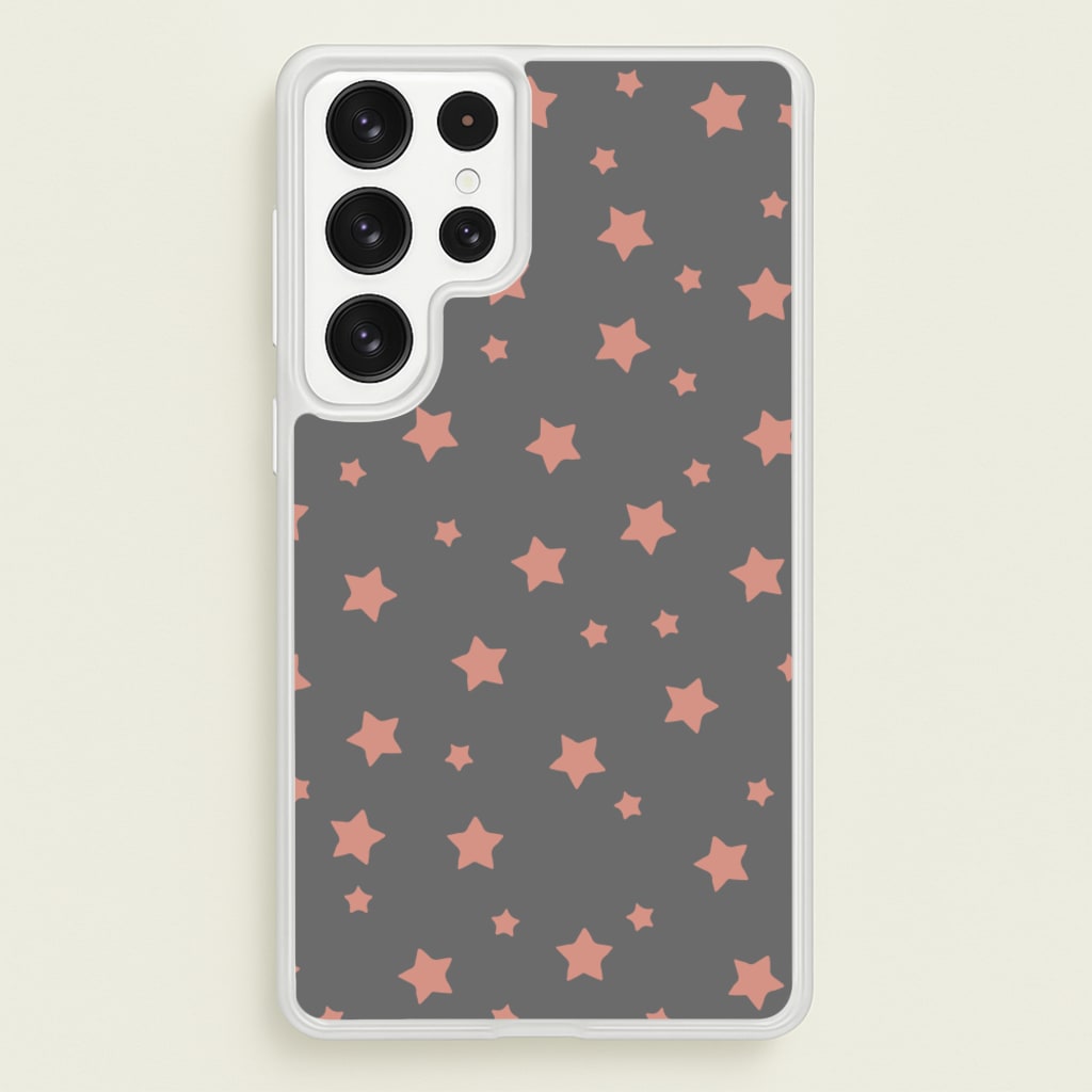 Rose Gold Star Pattern - Phone Case for Galaxy S23 Ultra