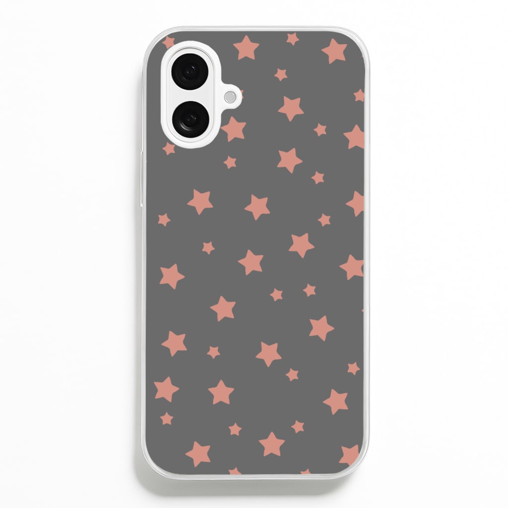 Rose Gold Star Pattern - Phone Case for iPhone 16 Plus